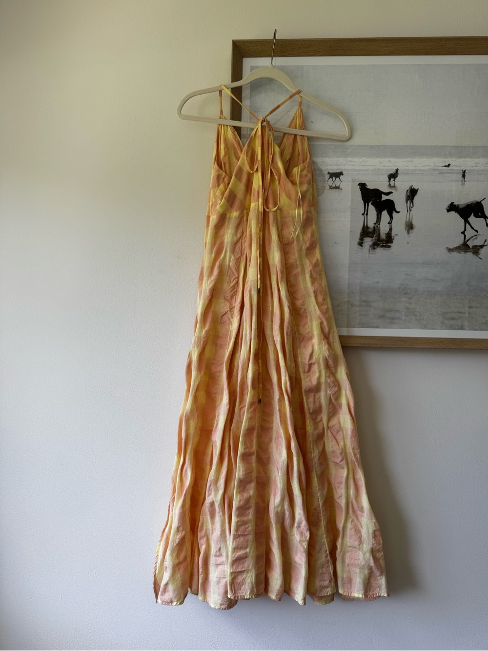 Via Gingham Cotton Seersucker Sundress M - Picture 2 of 10